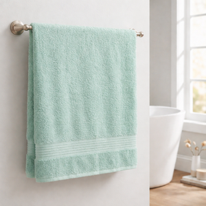 ชุดผ้าขนหนูอาบน้ำแบบทอ 2 ชิ้น หรูหรา 100% ผ้าฝ้ายเนื้อนุ่ม ซึมซับดี ทันสมัย สำหรับใช้ในบ้านและห้องน้ำ รับสกรีนโลโก้ - Product Image 4