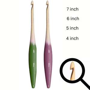 Únase al Mes DE LA Salud DE LAS Manos con nuestro gancho de ganchillo de madera ergonómico diseñado para la comodidad, la reducción de la tensión y la artesanía sostenible - Product Image 4