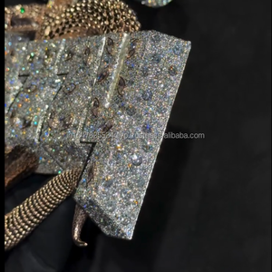 Pendentif personnalisé en argent 925 VVS diamant Hip Hop lettre pendentif chaîne à maillons pour rappeur bijoux fins pendentifs et breloques - Product Image 5