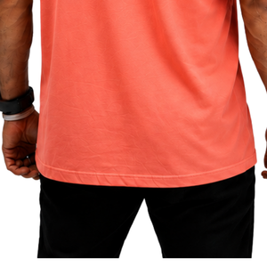 <b>Men</b>’s 100% Cotton Coral <b>Oversized</b> T-<b>Shirt</b> Heavyweight Breathable Crew Neck Short Sleeve Casual <b>Gym</b> Streetwear Training Tee - Product Image 5