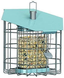 เครื่องป้อนนกโลหะชุบสังกะสีทรงกลมพร้อมดีไซน์คุณภาพระดับพรีเมียมเหมาะสำหรับระเบียงบ้านและสวนการให้อาหารนกใช้ - Product Image 6