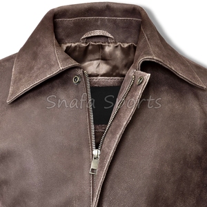 Wholesale Men's Premium Winter Leather Jacket For Men Slim Fit Breathable Windproof Jackets For Men's - Product Image 3
