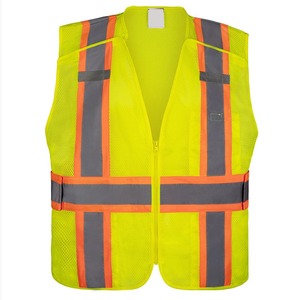 High Quality Customized Reflective Hi Vis Breathable Quick Dry Vest Multi-Pockets Waterproof Night Safety Construction Road Work - Product Image 1