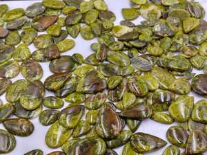 Wholesale Natural Green Opal Oval Cut Cabochons | Mixed Shape Loose Gemstone for Jewelry Making Bulk Supplier - Product Image 4