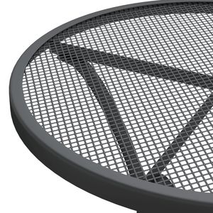 Ensemble de salle à manger de jardin compact et pliable en métal expansé anthracite – Mobilier d'extérieur élégant - Product Image 6