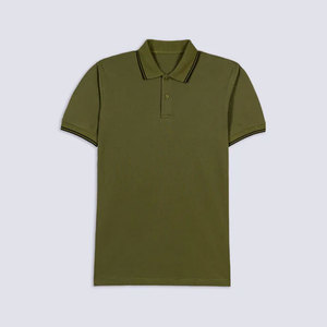 เสื้อโปโลผ้าปิเก้สีดำล้วน 100% คอตตอน สไตล์สมาร์ทแคชชวล ปักโลโก้แบรนด์ตามสั่ง เสื้อโปโลชาย - Product Image 2