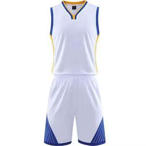 Uniforme de Baloncesto Personalizado al por Mayor, Transpirable, Tallas Grandes, 100% Poliéster, Secado Rápido, Sin Mangas, Ropa Deportiva Estampada - Product Image 2