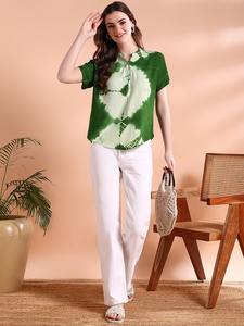 เสื้อผู้หญิง Maaesa ผ้าเรยอน ลายมัดย้อม คอลเลคชั่นดีไซเนอร์ เสื้อฤดูร้อนน้ำหนักเบา จากผู้ส่งออกอินเดีย - Product Image 4