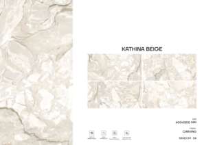 กระเบื้องพอร์ซเลนลายแกะสลักดีไซน์พรีเมียม ขนาด 600x1200 มม. กระเบื้องปูพื้นและผนังขนาดใหญ่ สำหรับใช้ในที่อยู่อาศัยและเชิงพาณิชย์ - Product Image 6