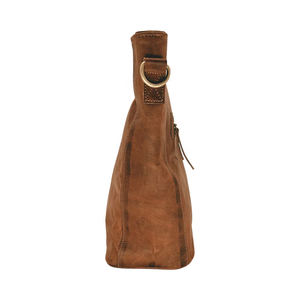 Sac fourre-tout en cuir de chèvre véritable pour femmes, de haute qualité, élégant, avec fermeture à glissière et deux poignées, pour l'exportation - Product Image 3