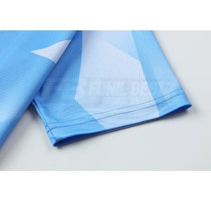 Camiseta de Fútbol Personalizada Unisex para Adultos, Sin Mangas, Antibacteriana, con Estampado Digital, Tejido de Malla a Rayas, 100% Poliéster - Product Image 3