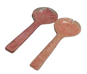 Cuchara de Resina para Servir con Acabado Pulido y Elegante Combinación de Colores, Utensilio Ligero Hecho a Mano para la Cena Diaria y el Servicio - Product Image 1