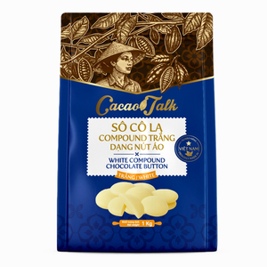 Chocolate Compuesto a Granel para Repostería, Galletas y Bizcochos, Chocolate Blanco en Botones, Cacao 1KG, HALAL, OEM/ODM, Precio de Oferta - Product Image 1