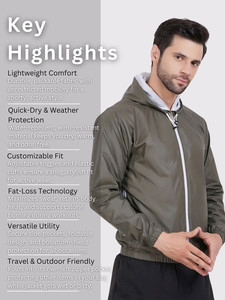 RTS OEM Custom <b>Men</b>’s <b>Lightweight</b> Hooded Windbreaker <b>Jacket</b> – Waterproof, Breathable, Zip-Up Outdoor Sports Coat - Product Image 6