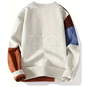 Pulls pour hommes, confortables, tricotés, chauds, à manches longues, décontractés, col rond, légers, vêtements de mode pour hommes - Product Image 2