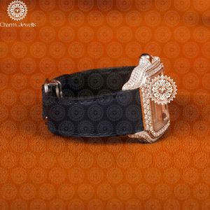 Charm_Jewells Elegant Women's Rectangle Quartz <b>Watch</b> With Leather Band Stainless Steel Case 18mm Buckle Closure - Product Image 2