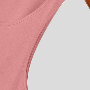 เสื้อกล้ามกีฬาคุณภาพดีราคาส่ง สีพื้น คอกลม ทรงหลวม บางเบา ใส่สบายทุกวัน - Product Image 3