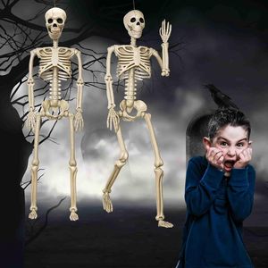 Paquete de 2 Esqueletos de Halloween de 36 Pulgadas, Esqueleto de Plástico de Tamaño Real de 3 Pies con Articulaciones Posables en Todo el Cuerpo, Decoración de Halloween - Product Image 2
