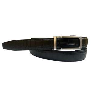 Ceinture décontractée pour homme en cuir véritable, boucle automatique en alliage, logo personnalisable OEM, durable et légère - Style formel - Product Image 1