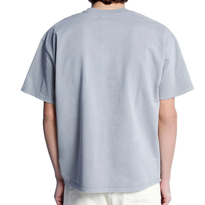 เสื้อยืดแขนสั้นคอตตอน 100% ทรงโอเวอร์ไซส์ ไหล่ตก สไตล์สตรีทแวร์ลำลองสำหรับผู้ชาย ขายดีที่สุด ราคาส่ง ผ้าเจอร์ซีย์เปล่า - Product Image 4