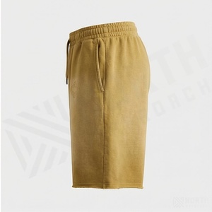 Pantalones Cortos de Algodón Largos para Hombre, Estilo Urbano, Personalizados, Casuales, con Lavado Ácido, de Tela Gruesa, con Cordón Ajustable y Efecto Desgastado, ¡Gran Oferta! - Product Image 3