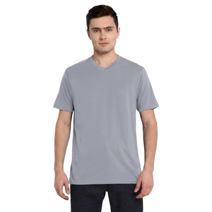 T-shirt décontracté à col rond et manches courtes pour garçons, 100 % coton, personnalisable, coupe classique, prix bas, vente en gros - Product Image 6
