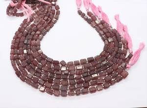 Natural <b>Red</b> Strawberry Quartz Faceted Nugget Shape Beads 7x9 MM Pink Strawberry Quartz Gemstone Beads Natural Strawberry Tumbled - Product Image 6