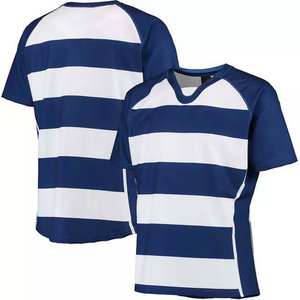 Camiseta Oversize Personalizada Vintage con Botones, de Algodón Grueso Transpirable, Estilo Boxy Térmico de Rugby de Manga Corta para Fabricantes - Product Image 4