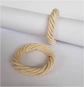 Porte-serviettes en corde de papier tressée à la main, moderne, durable, écologique, multi-tailles, pour la décoration de table de mariage, de ferme ou de plage - Product Image 5