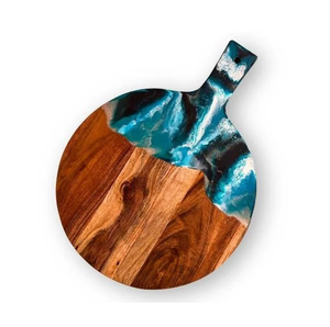 Planche à découper en résine époxy et bois, forme carrée, pour la cuisine et les restaurants, au meilleur prix - Product Image 6