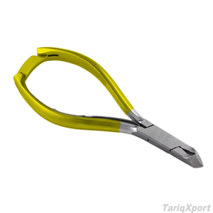 Best Price Durable Stainless Steel Half Gold Cuticle Nail Nipper Wide Jaw Opening Straight High-Grade Professional Manicure - Product Image 4