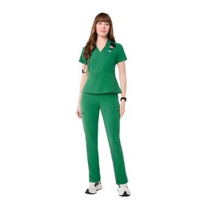 Ensembles d'uniformes d'infirmière tissés unisexes personnalisés en polyester/coton à manches courtes, tailles pour hommes et femmes, usage hospitalier - Product Image 1