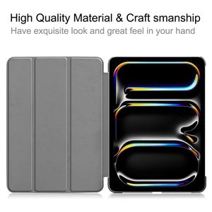 Custodia in pelle con supporto a tre ante M4 per iPad Pro 11 pollici 5a generazione 2024 - Accessorio per Tablet PC - Product Image 2