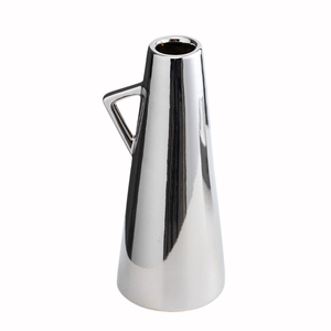Vase de sol en aluminium avec design à rainures verticales pour la décoration de la maison, vase de sol fait main en promotion - Product Image 5