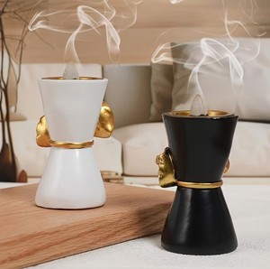 Luxury White Resin <b>Bakhoor</b> Burner Mabkhara Arabic <b>Oud</b> Incense Burner Home Fragrance Decor - Product Image 4