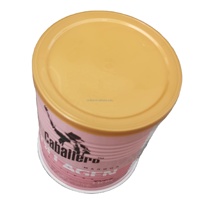 Boîte de conserve vide en métal pour pâte de tomate 500g Sauce chili boîtes de conserve en poudre de lait avec bouchon en plastique doré