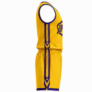 Uniforme de basketball léger avec tissu à circulation d'air avancée, logos d'équipe personnalisés et impression résistante à la décoloration - Product Image 6