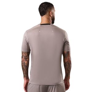Camiseta deportiva para hombre, color gris piedra, cuello redondo, manga corta, atlética, para gimnasio, entrenamiento, correr, ropa deportiva informal - Product Image 2