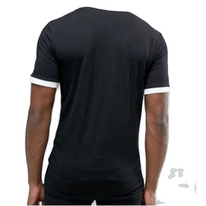 Camiseta Polo de dos colores ajustada de piqué de algodón a granel personalizada de alta calidad para hombre - Product Image 3