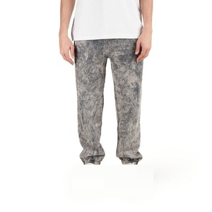 Pantalon pour homme de qualité supérieure, résistant, style streetwear, en polyester/coton imperméable, matière douce, effet délavé à l'acide, par le meilleur fabricant - Product Image 1