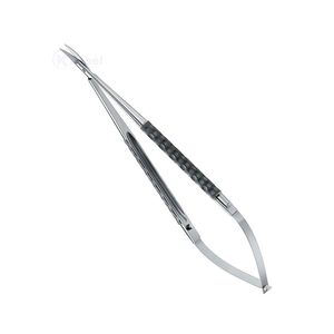 Factory Direct Black Spring Handle Fine Blade Stainless Steel Precision Reusable Professional Beauty Eyebrow Scissors Set - Product Image 3