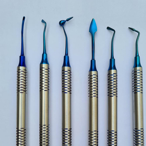 Kit de Instrumentos para Rellenos Dentales de Composite, Recubiertos de Titanio, Juego Dental Restaurador, Agarre Ergonómico, Reutilizables - Product Image 3