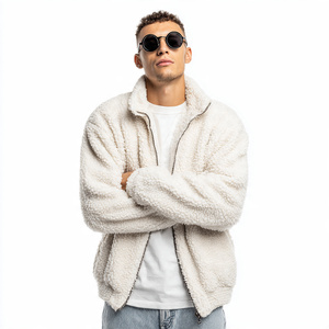 Mens Sherpa Zip up <b>Fleece</b> <b>Jackets</b> <b>Thick</b> <b>Fleece</b> Vintage Sherpa <b>Jacket</b> Men Fur Winter Zip up Sherpa <b>Fleece</b> <b>Jacket</b> for Men - Product Image 1