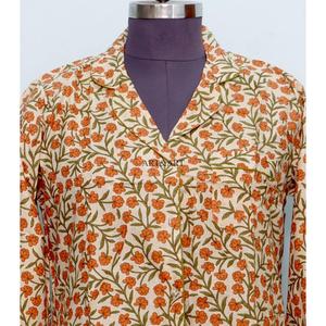 Camisón Kimono Bohemio de Algodón para Mujer, Estilo Indio, Largo hasta la Rodilla, con Cinturón y Botones Decorativos, Moderno y Natural - Product Image 3