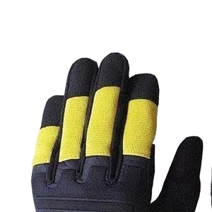 Gants de sécurité professionnels en cuir microfibre texturé, anti-choc, anti-vibration, respirants, à doigts entiers, pour mécaniciens - Product Image 3