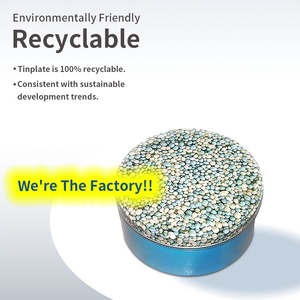 Oem ODM thiết kế tinplate bao bì vòng tròn lớn in hộp kim loại hình tròn miễn phí mẫu tùy chỉnh tins với nắp - Product Image 4