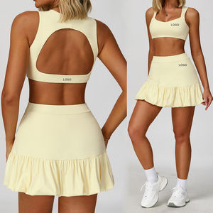 Vestidos de Tenis para Mujer, Talla Grande, Vestido Deportivo con Shorts, 2 Bolsillos, Camiseta sin Mangas, Forro de Secado Rápido, Absorbe la Humedad, UPF 50 - Product Image 1