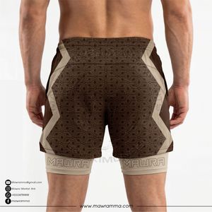 Hot Selling Mens MMA <b>Shorts</b> 2-in-1 Fight Training Quick Dry Breathable <b>Stretch</b> Lightweight Fitness Gym Inner Liner Unisex - Product Image 2