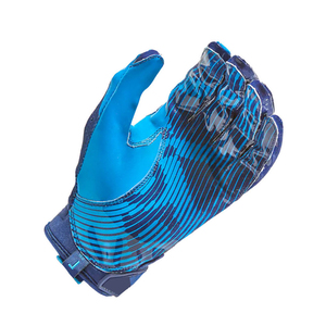 <b>Full</b> Finger Football Gloves Blue Camo Print Non <b>Slip</b> Outdoor Sports Gloves Unisex All Seasons Hook And Loop Closure - Product Image 6