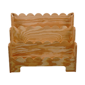 Estantería de Plástico Rosa de 3 Niveles con Bordes Festoneados, Mueble para el Hogar que Ahorra Espacio, Diseño Moderno - Product Image 2